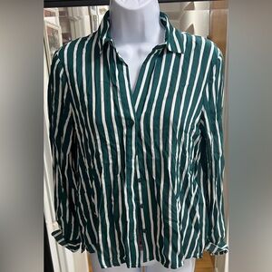 Green and White Striped Button Down
Brand: Divided (H&M)